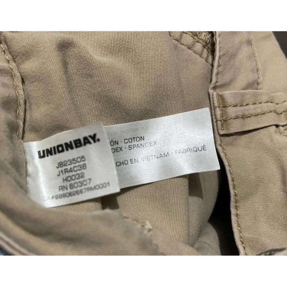 Unionbay Khaki Cargo Shorts Tan Juniors 3 Gorpcore Safari Utility‎ JB23505